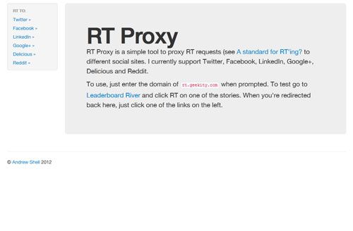 RT Proxy Screenshot